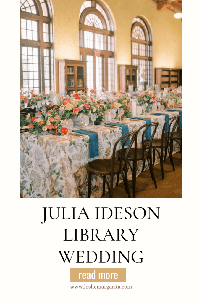 Classic Houston Wedding in the Julia Ideson Library